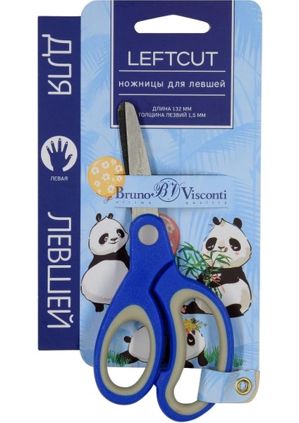 Makası, Güçlendirilmiş Plastik (13.2 cm Leftcut Lacivert)