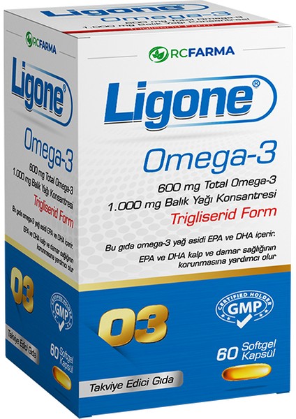 Vitamin B Complex + Ligone Omega-3 + Ligone Coenzyme Q-10