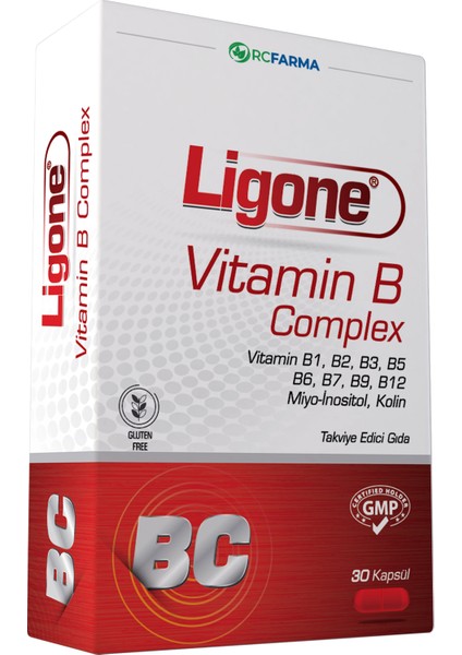Vitamin B Complex + Ligone Omega-3 + Ligone Coenzyme Q-10