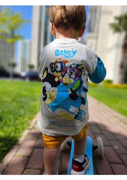 Bluey Erkek Çocuk Şortlu Takım