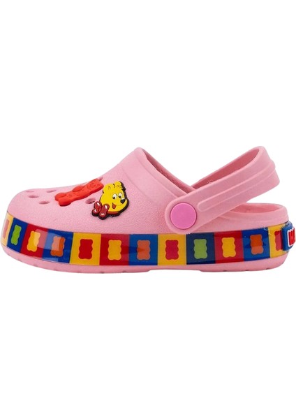 Çocuk Eva Sandalet 25-35 Numara Pembe