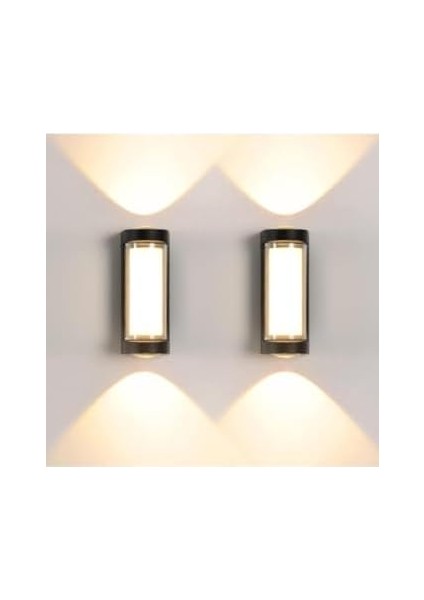 Dekoratif Su Geçirmez Üç Yönlü LED Aplik Cata Lara 9W 3200K Gün Işığı LED Aydınlatma