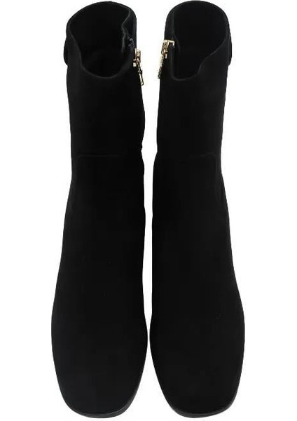 Poletto Hakiki Deri Sıyah Bot Topuklu 7734 11 S modelleri