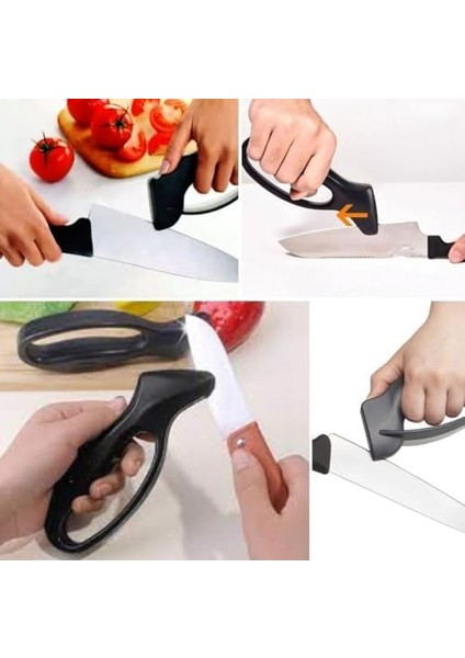 Portatif Manuel Bıçak Bileme Aparatı Ergonomik Tutma Saplı Paslanmaz Çelik Keskinleştirici fiyatları