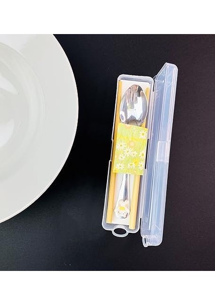 Kutulu Chopstick ve Kaşık Set (BAM-186-KEDI)