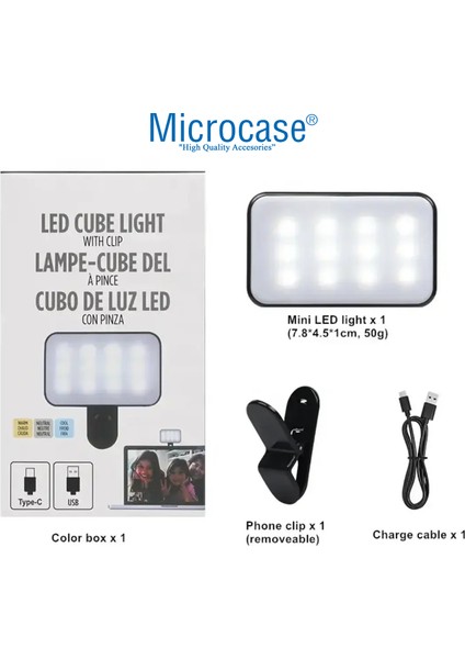 PY11 Şarjlı 3 Işık Modlu Softbox Mini Cep Ledi - AL5206