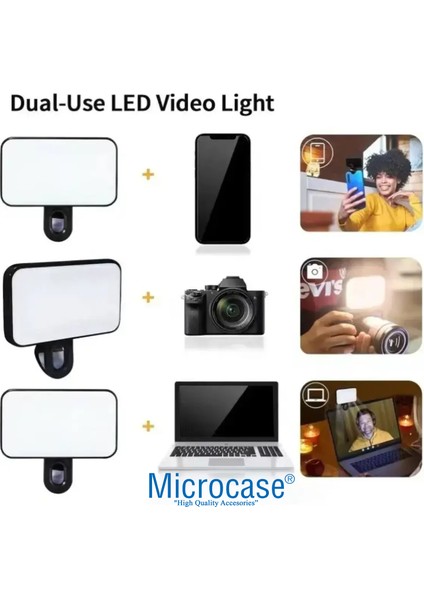 PY11 Şarjlı 3 Işık Modlu Softbox Mini Cep Ledi - AL5206