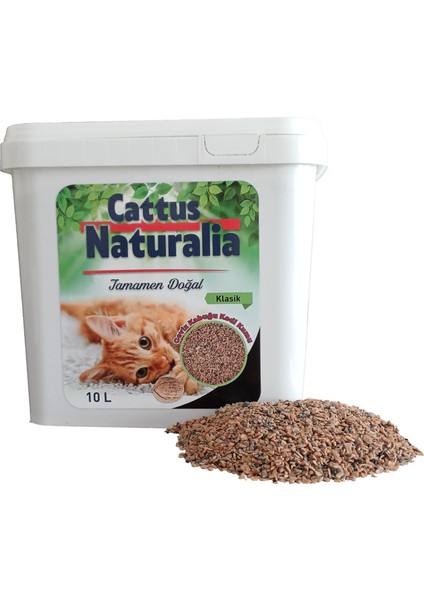 Aktif Karbonlu Klasik Ceviz Kabuğundan Yapılmış Doğal Kedi Kumu 4'lü; %100 Organik, Tozsuz, Kokusuz, 4x10 Litre fiyatları