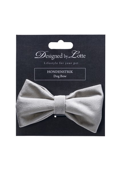 Dbl Köpek Papyonu, Kadife, Gri, 12cm modelleri