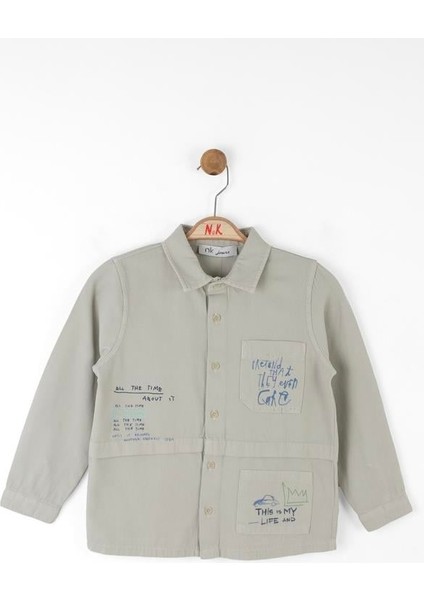 Nk Erkek Çocuk Car Gömlek 4-8 Yaş Gri modelleri