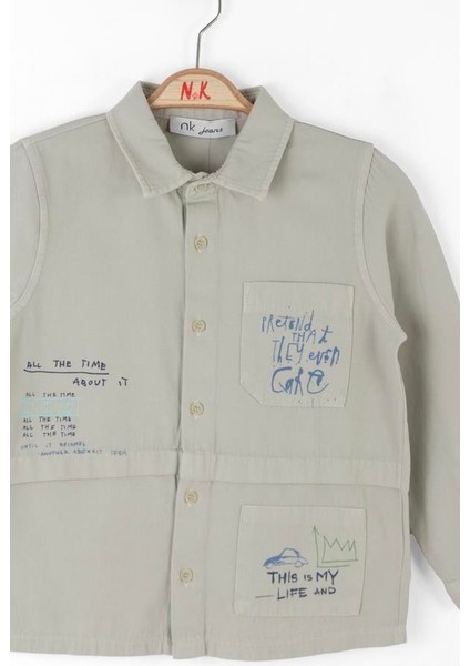 Nk Erkek Çocuk Car Gömlek 4-8 Yaş Gri indirimleri