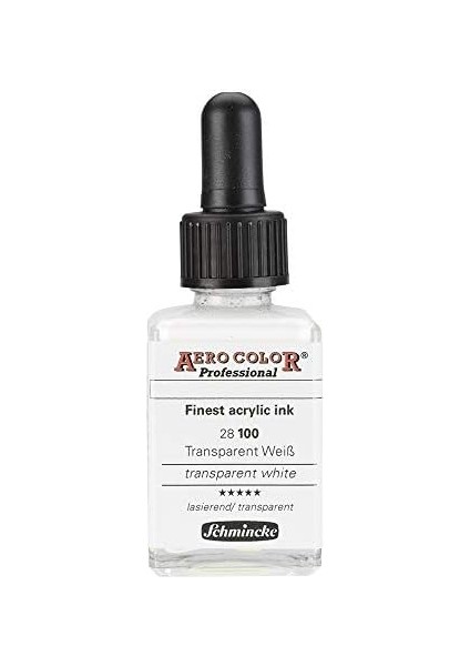 Aero Color Transparan Beyaz Mürekkep 28ML