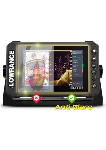 Lowrance Elite Fs 7 Fishfinder - Ipg Anti-Glare Yansıma Önleyici Mat Ekran Koruyucu