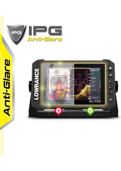 Lowrance Elite Fs 7 Fishfinder - Ipg Anti-Glare Yansıma Önleyici Mat Ekran Koruyucu fiyatları