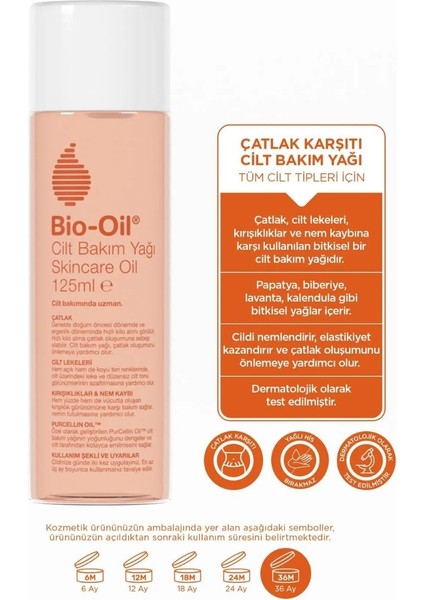 Çatlak Karşıtı & Leke Karşıtı Nemlendirici Cilt Bakım Yağı 125 ml