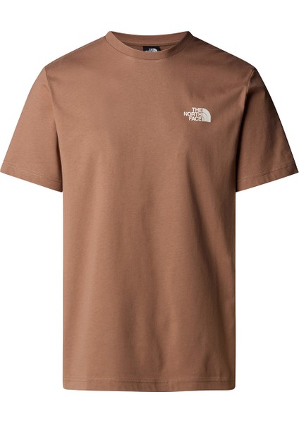 Biner Erkek Kahverengi Outdoor T-Shirt Nf0a894z6ıh1