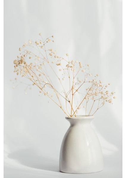 soft| Bohem Vazo Bitki Modeli |çerçeveli Temperli Cam Tablo Tekli Dikey fiyatları