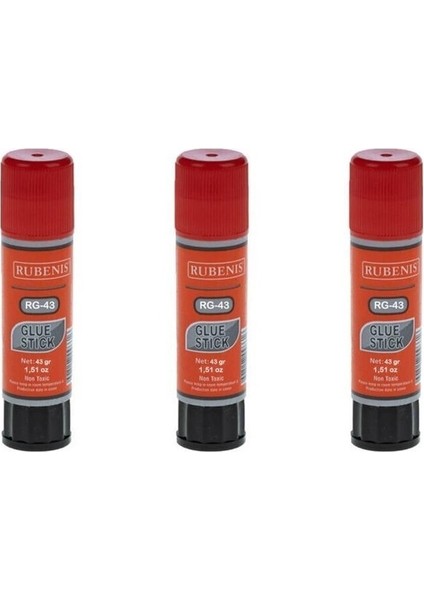 Glue Stick Yapıştırıcı 43 gr 3 Adet