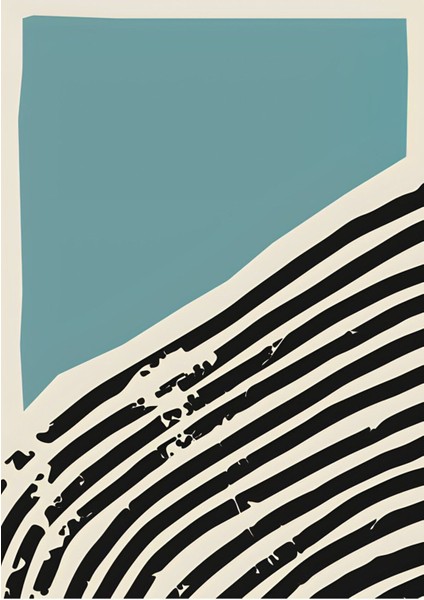 siyah-Mavi-Beyaz Soyut Model 2|çerçeveli Temperli Cam Tablo Tekli Dikey fiyatları