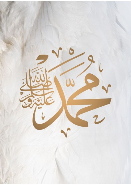 |beyaz-Gold Muhammed Islami Modeli|çerçeveli Temperli Cam Tablo Tekli Dikey fiyatları