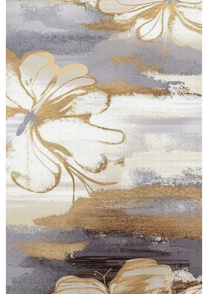 |krem-Gold Soyut Çiçek Desenli Model I |çerçeveli Temperli Cam Tablo Tekli Dikey fiyatları