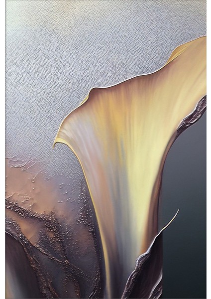 mürdüm-Sarı Sevilen Gala Çiçek Modeli 1|çerçeveli Temperli Cam Tablo Tekli Dikey fiyatları