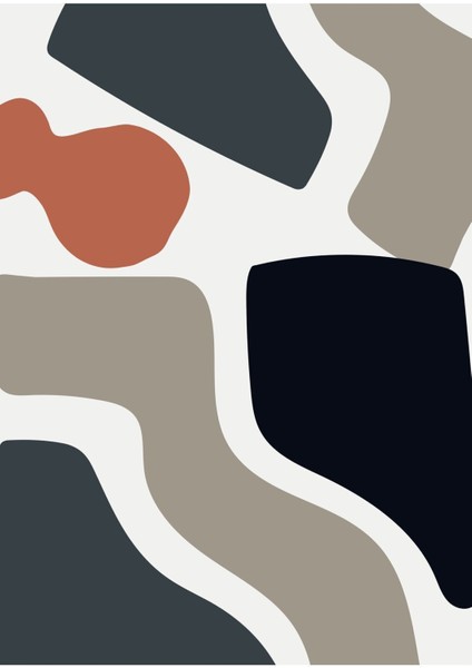 turuncu-Turkuaz-Beyaz Soyut Model 01 |çerçeveli Temperli Cam Tablo Tekli Dikey fiyatları