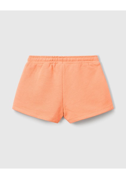Benetton Kız Çocuk Şort 1-6 Yaş Somon