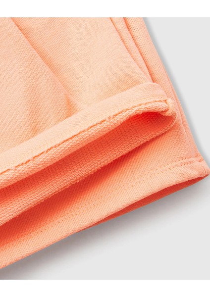Benetton Kız Çocuk Şort 1-6 Yaş Somon