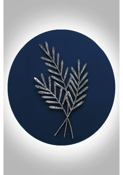 lacivert-Gümüş Sonsuzluk Çiçek Kombini Orta |çerçeveli Temperli Cam Tablo Tekli Dikey fiyatları