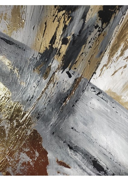 gri-Gold Soyut Şekil 01 |çerçeveli Temperli Cam Tablo Tekli Dikey fiyatları