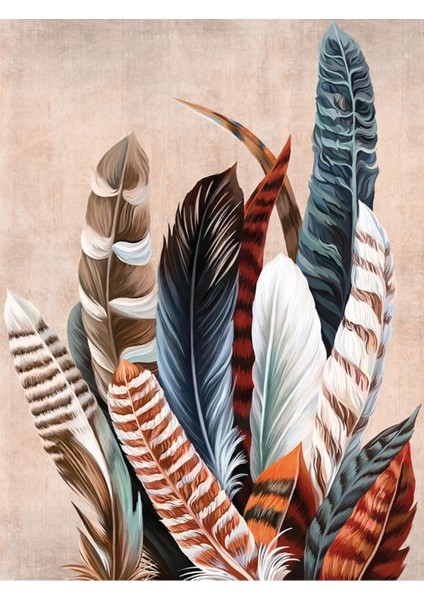 sevilen Kuş ve Tüy Kombini Sol |çerçeveli Temperli Cam Tablo Tekli Dikey fiyatları