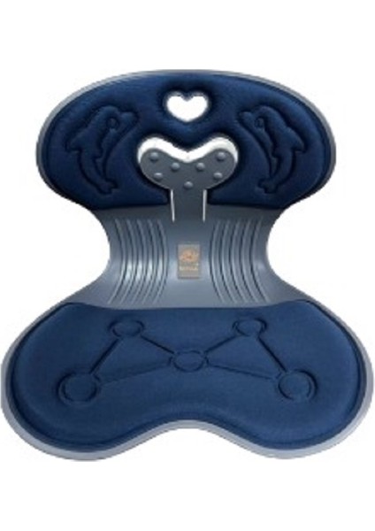 Sırt Destekli Ortopedik Bel Duruş Düzeltici Koltuk (Lacivert)