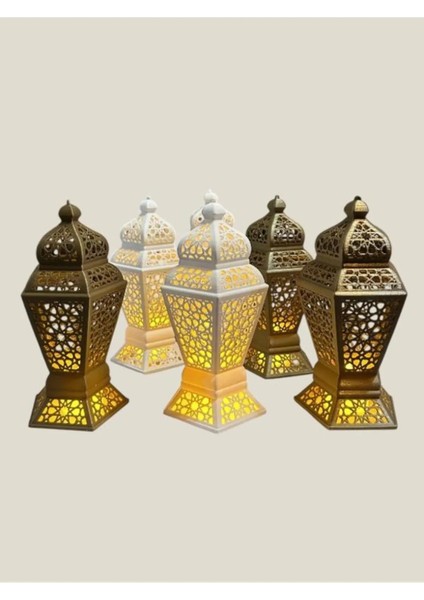 Ramazan Özel LED Mumlu Fener Lamba - Manevi Huzur ve Estetik Işıltı (Mum Hediyeli) fiyatları