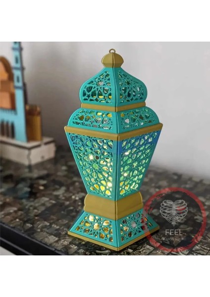 Ramazan Özel LED Mumlu Fener Lamba - Manevi Huzur ve Estetik Işıltı (Mum Hediyeli) modelleri