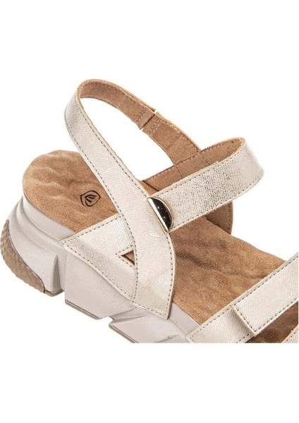 Olimba 34201-002 Anatomik Taban Kadın Sandalet Bej 36-40