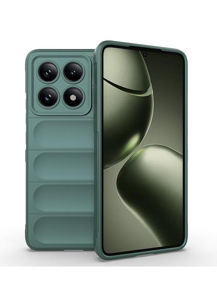 Xiaomi 14T Uyumlu Kılıf Etnik Optimum Silikon Lacivert + Ekran Koruyucu