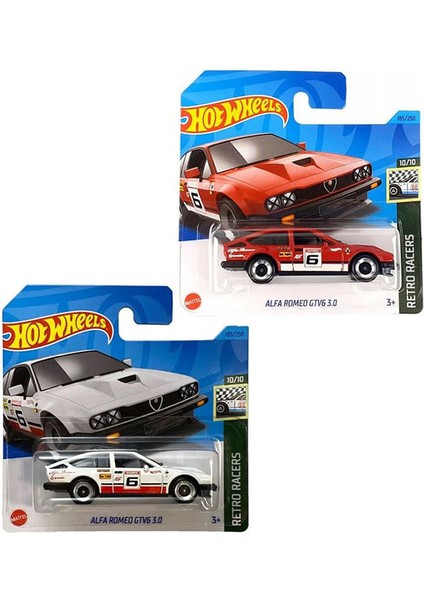 Alfa Romeo Gvt6 3.0 2 Araç Set Beyaz & Kırmızı (1/64)