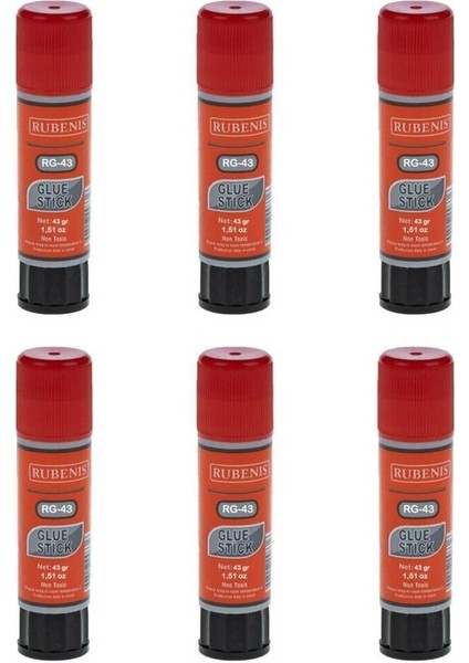 Glue Stick Yapıştırıcı 43 gr 6 Adet