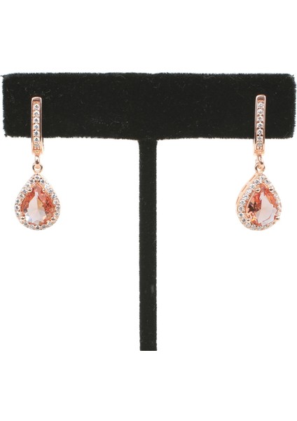 925 Ayar Gümüş Damla Zultanit Taşlı Küpe