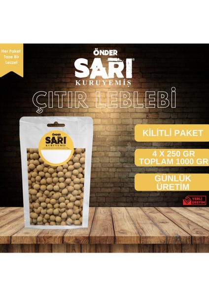 Çıtır Leblebi Kuruyemiş 250 gr x 4 Adet Kilitli Paket