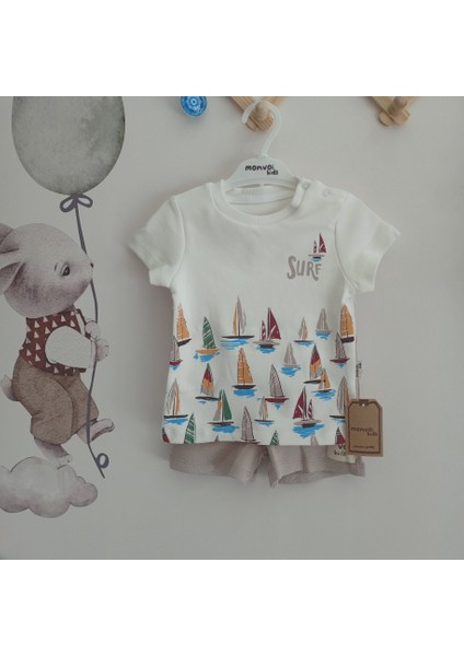 Sörf Detaylı Şortlu Erkek Bebek Takım