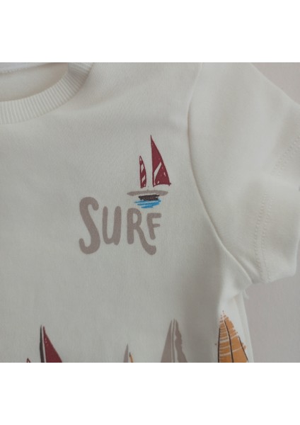 Sörf Detaylı Şortlu Erkek Bebek Takım