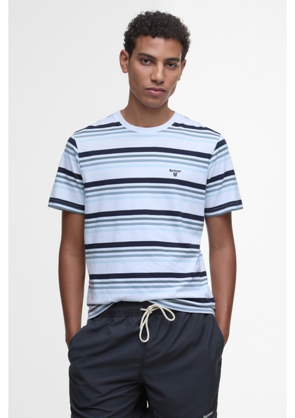 Houstead Stripe Tailored Fit T-Shirt WH11 White