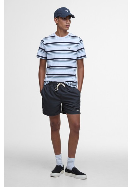 Houstead Stripe Tailored Fit T-Shirt WH11 White modelleri