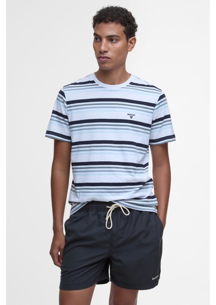 Houstead Stripe Tailored Fit T-Shirt WH11 White fırsatları