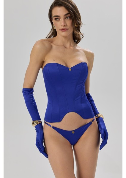 Addria Saks Mavisi Saten Slip