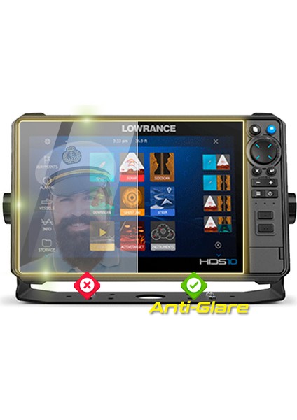 Lowrance Hds Pro 10 Fishfinder - Ipg Anti-Glare Yansıma Önleyici Mat Ekran Koruyucu