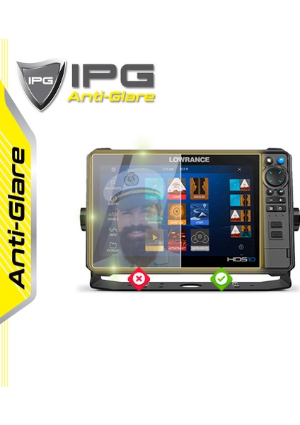 Lowrance Hds Pro 10 Fishfinder - Ipg Anti-Glare Yansıma Önleyici Mat Ekran Koruyucu fiyatları