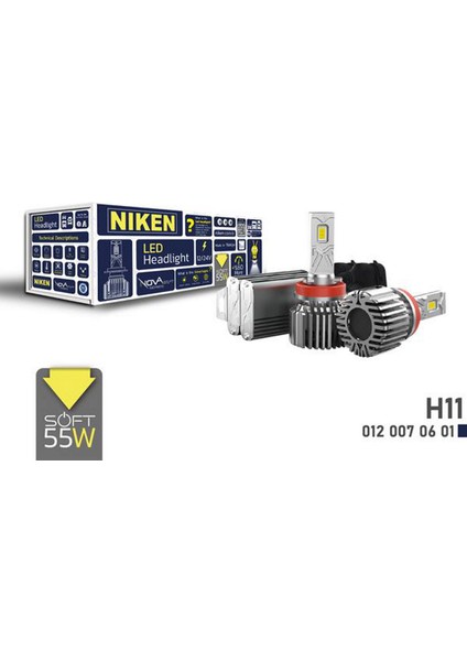 LED Xenon Nova Soft Serisi H11 55W 11